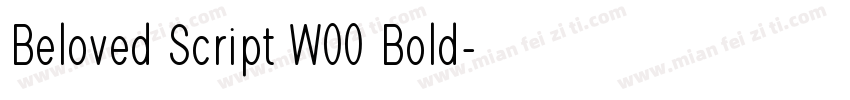 Beloved Script W00 Bold字体转换